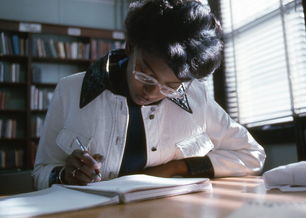 Copy of Student in Library - Undated (1960s) (1)